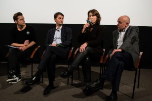 Diskusijos akimirka. Iš kairės: D. Matas, R. Račinskas, R. Puišytė, V. Toleikis. I. Ivoškaitės nuotr.
