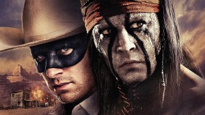 Filmo "The Lone Ranger" plakatas