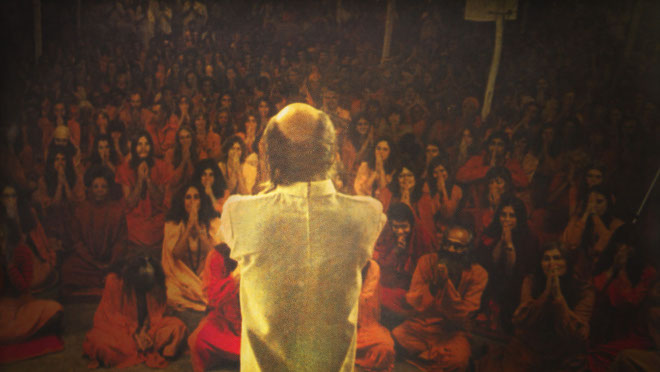A film still from Wild Wild Country by Chapman Way and Maclain Way, an official selection of the Special Events program at the 2018 Sundance Film Festival. Courtesy of Sundance Institute. All photos are copyrighted and may be used by press only for the purpose of news or editorial coverage of Sundance Institute programs. Photos must be accompanied by a credit to the photographer and/or 'Courtesy of Sundance Institute.' Unauthorized use, alteration, reproduction or sale of logos and/or photos is strictly prohibited.