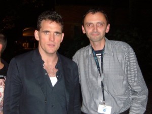 Marijus Kulvietis (dešinėje) su JAV aktoriumi Mattu Dillonu