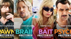 Filmo "Masterminds" plakatas