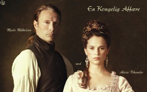 Kino filmo "The Royal Affair" plakato fragmentas